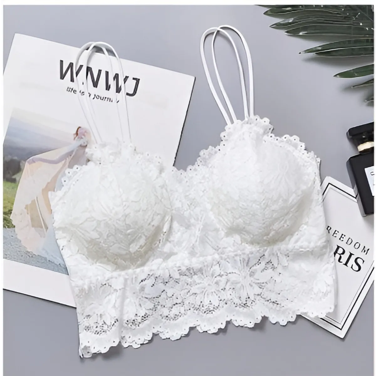 Lace V Neck Bralette - Women’s Clothing & Accessories - 18