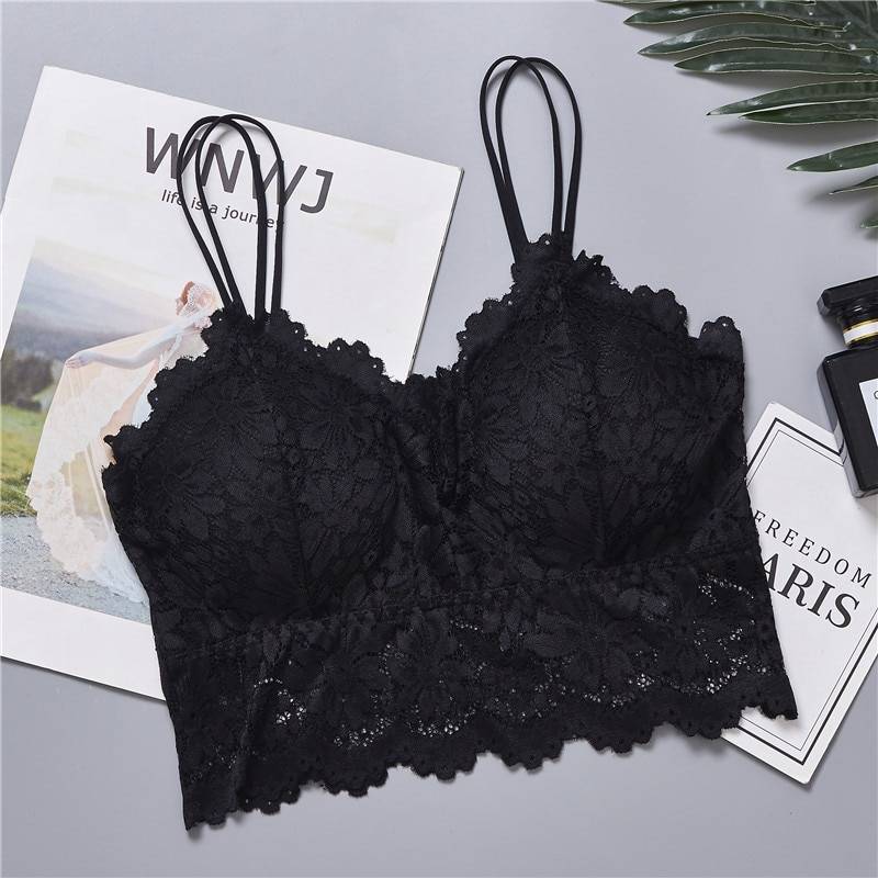 Lace V Neck Bralette - Women’s Clothing & Accessories - Bras - 4 - 2024