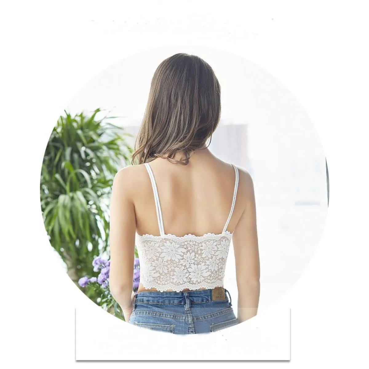 Lace V Neck Bralette - Women’s Clothing & Accessories - 7