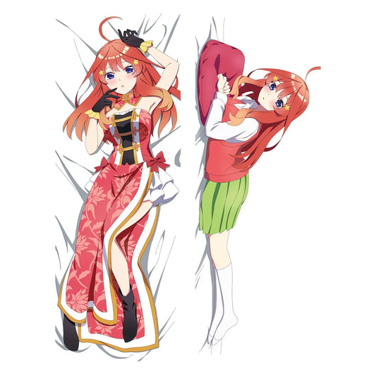 The Quintessential Quintuplets Dakimakura - Itsuki & Miku - White / 40x120cm Peach Skin - Dakimakura - Clothing - 1