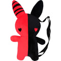 Rabbit Plush Backpack – Red/Black (20”) - Women Bags & Wallets - Stuffed Animals - 1