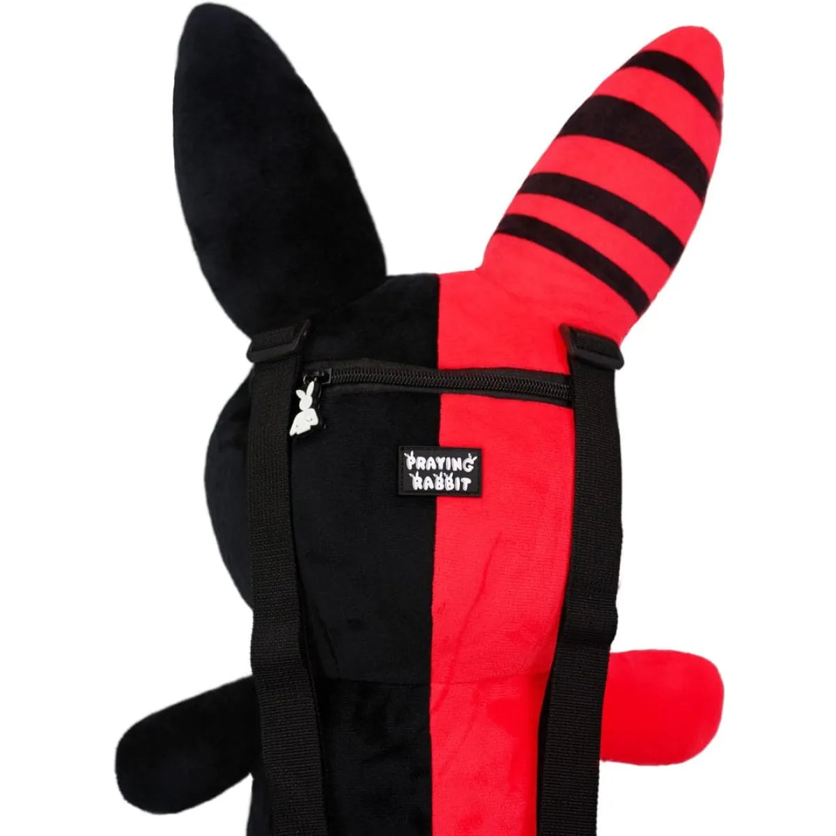Rabbit Plush Backpack – Red/Black (20”) - Women Bags & Wallets - Stuffed Animals - 4