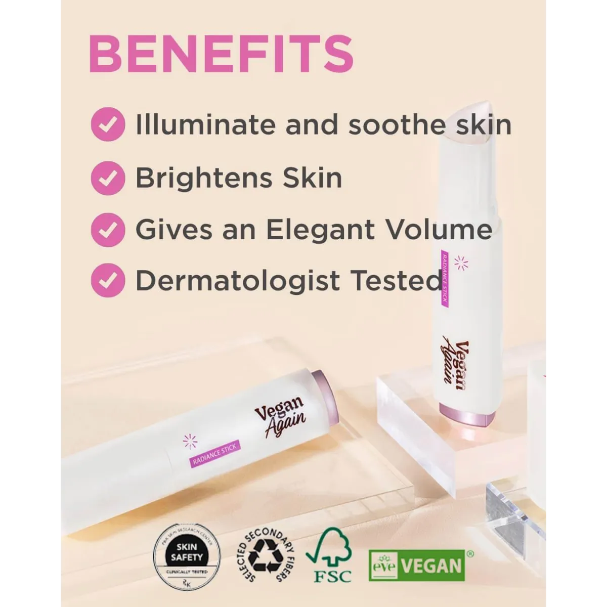 Vegan Again Radiance Contour Stick (Highlighter) - Best Sellers - Primer - 3