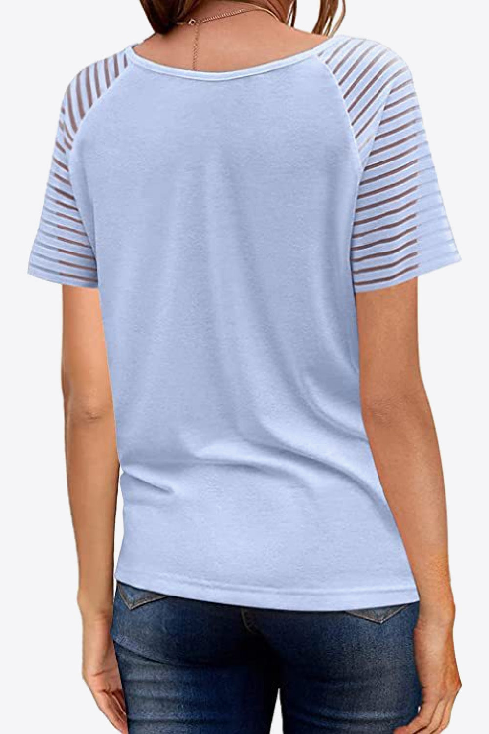 V-Neck Raglan Sleeve Tee - T-Shirts - Shirts & Tops - 11 - 2024