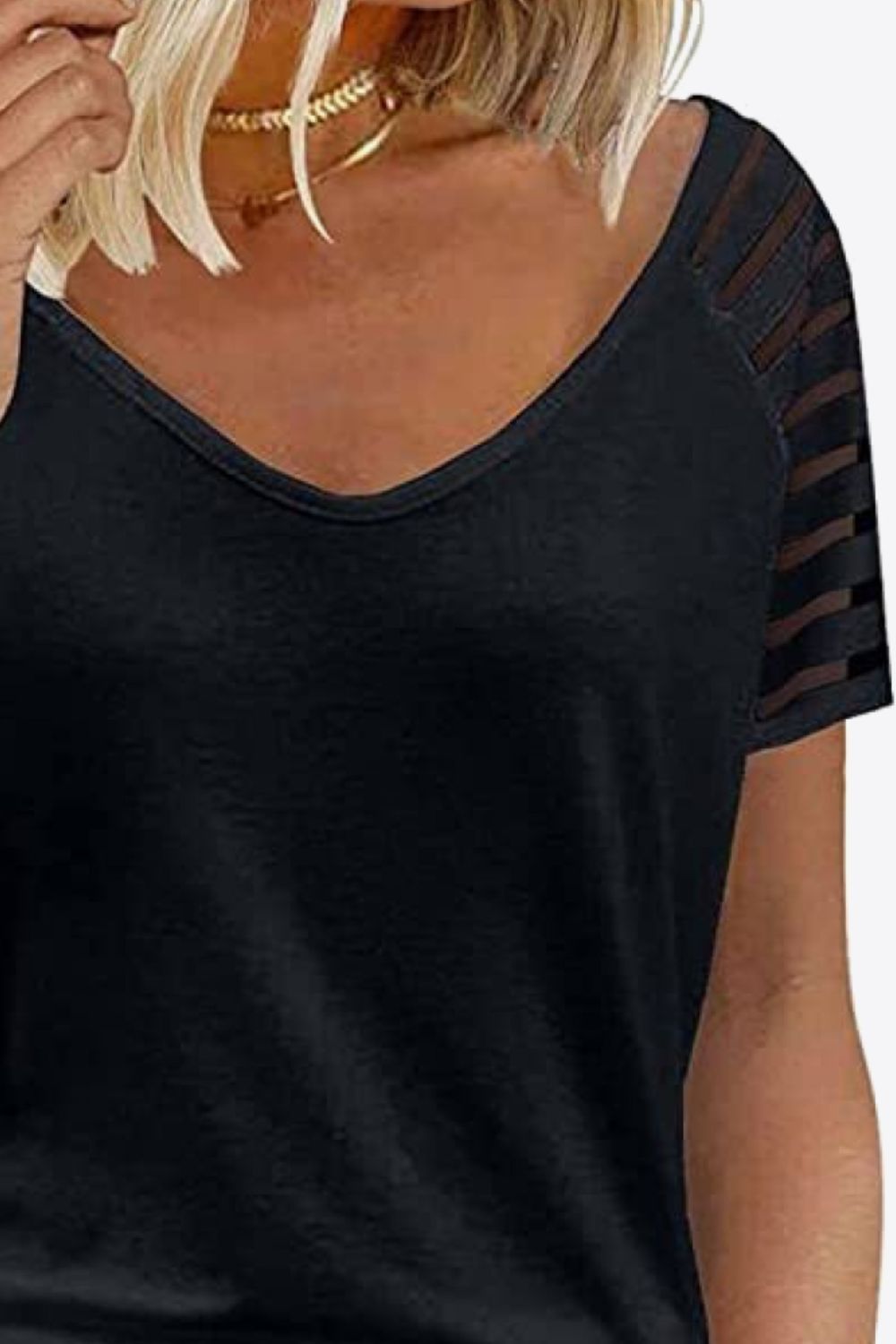 V-Neck Raglan Sleeve Tee - T-Shirts - Shirts & Tops - 3 - 2024