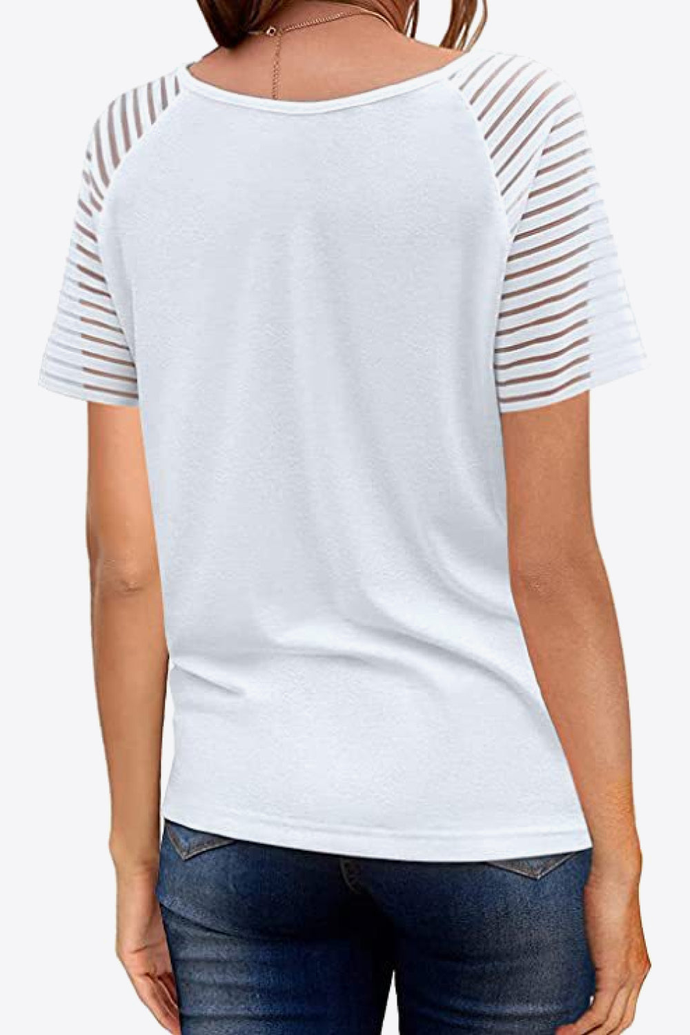 V-Neck Raglan Sleeve Tee - T-Shirts - Shirts & Tops - 5 - 2024