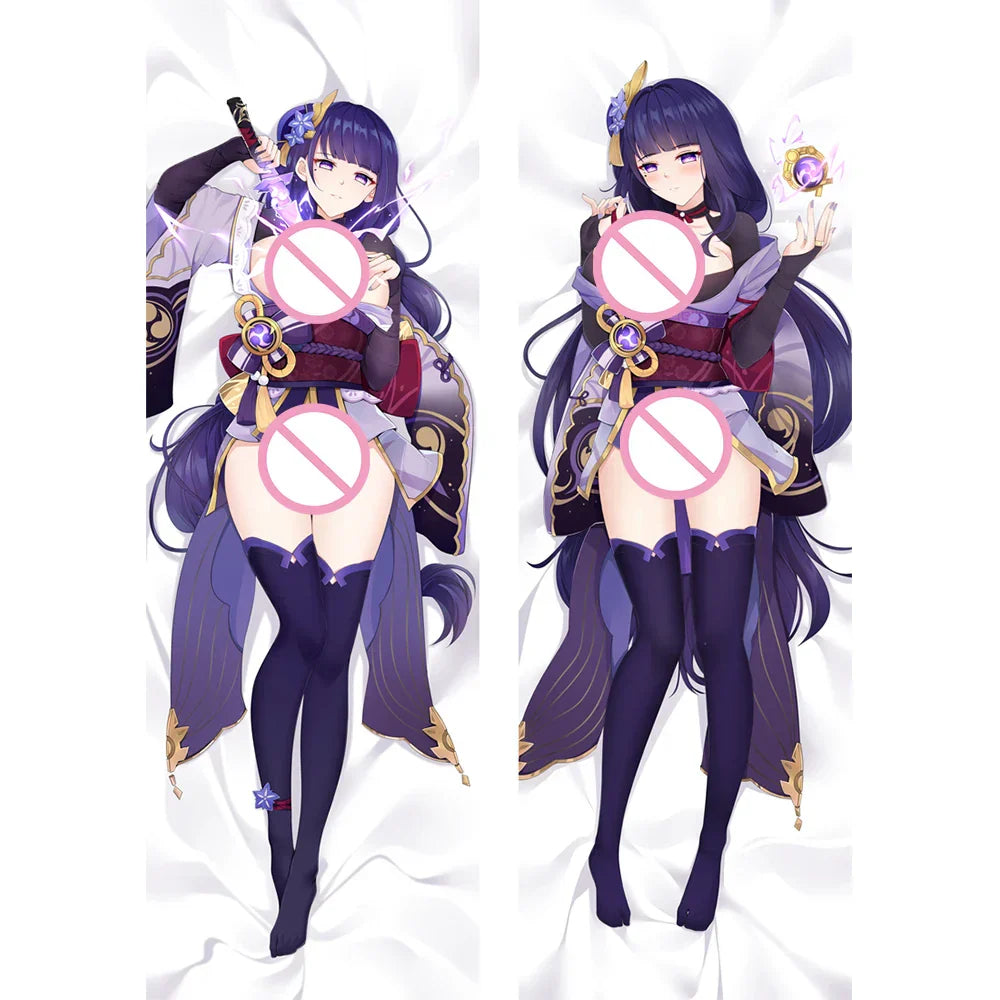 Raiden Shogun Dakimakura - Genshin Impact Anime Body Pillow Case - Baal 21048-2 / 34x100cm 2way - Anime - Clothing - 8