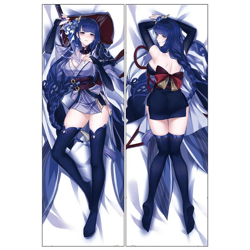 Raiden Shogun Dakimakura - Genshin Impact Anime Body Pillow Case - Baal B227-78 / 34x100cm 2way - Anime - Clothing - 12