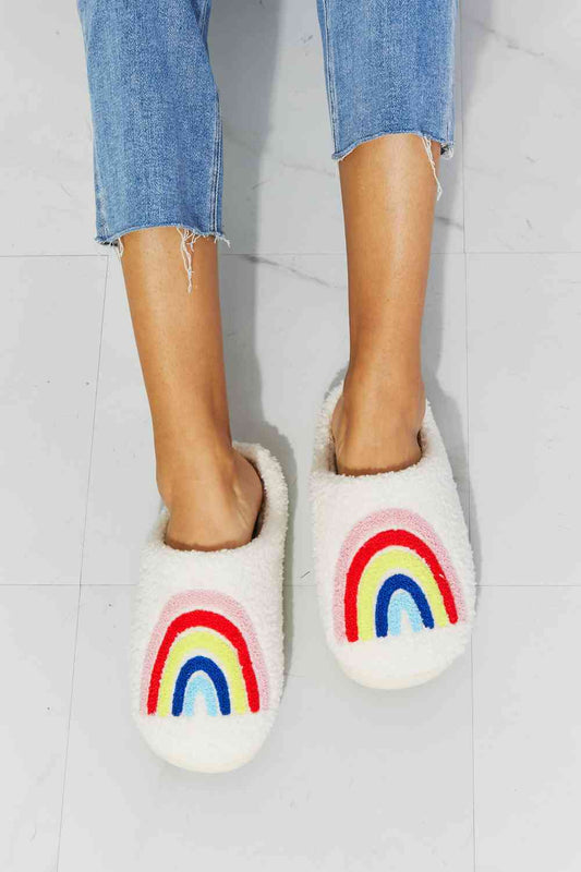 Rainbow Plush Slipper - Rainbow / S - Accessories - Shoes - 1 - 2024