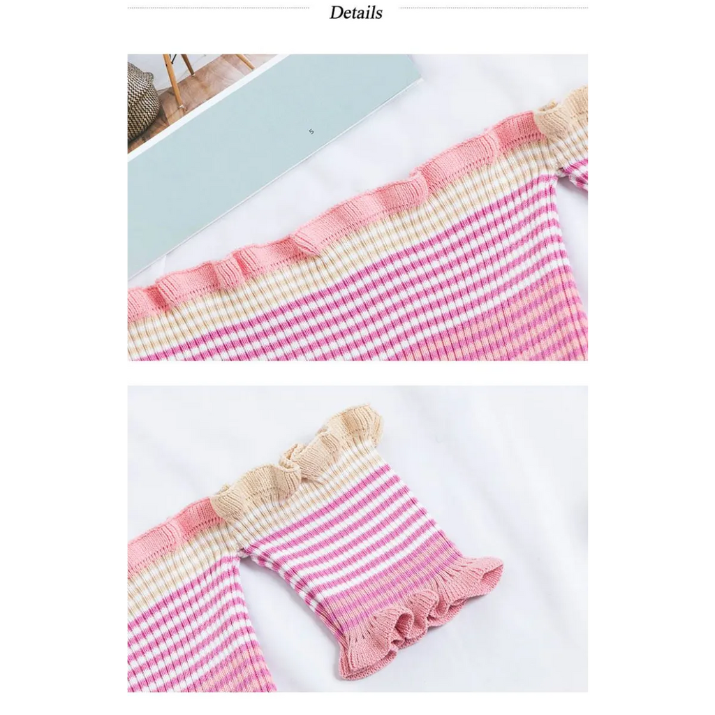 Rainbow Striped Crop Top - Women’s Clothing & Accessories - 8