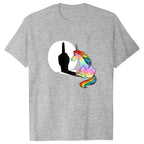 Rainbow Unicorn Shadow Middle Finger Tee - T-Shirts - T-Shirt - 2