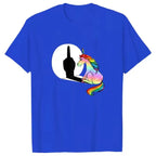 Rainbow Unicorn Shadow Middle Finger Tee - T-Shirts - T-Shirt - 8