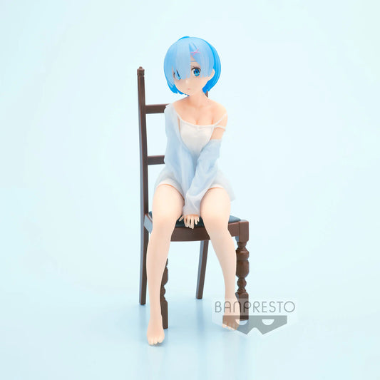 Re:Zero Rem & Ram Chair Ver. Figures – Banpresto Collectible - Figurines - Doll & Action Figure Accessories - 2024