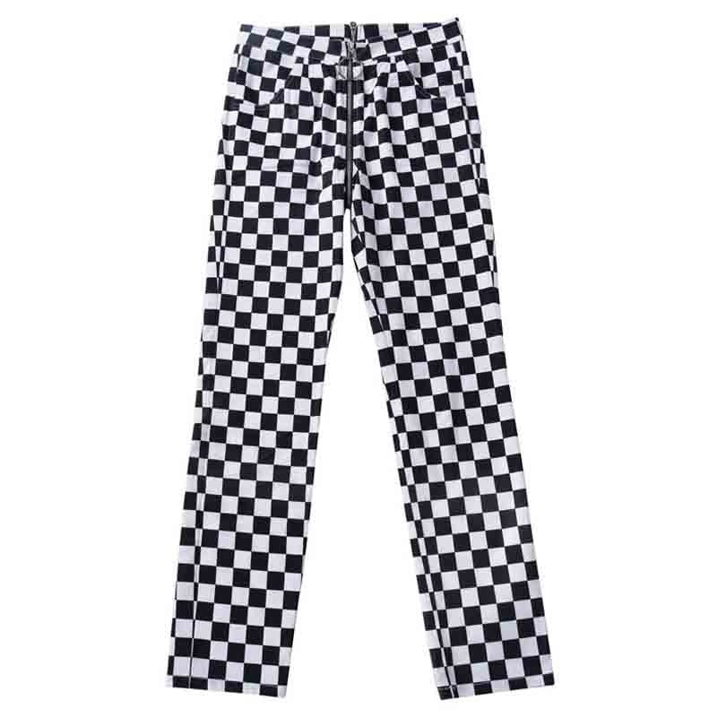 Plaid Back Zip Trousers - Bottoms - Clothing - 5 - 2024