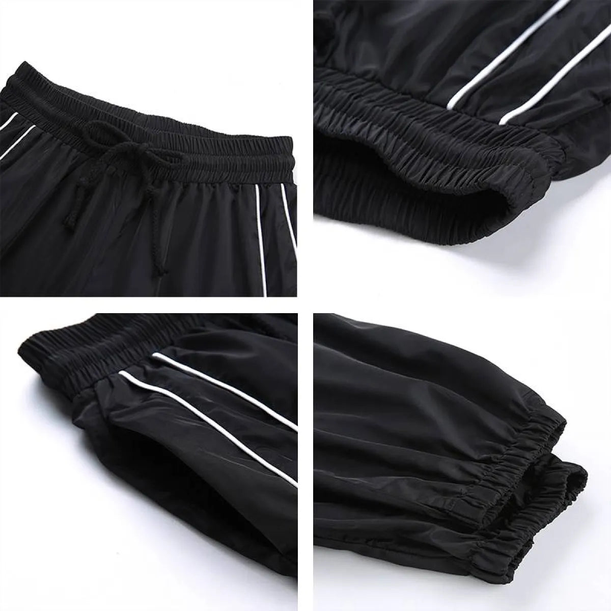 Fashion Reflective Strip Sweatpants - Bottoms - 5