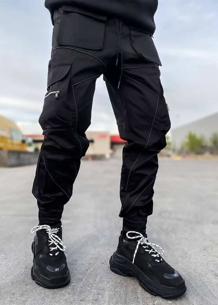 Reflective Techwear Cargo Pants - Bottoms - Shirts & Tops - 13 - 2024