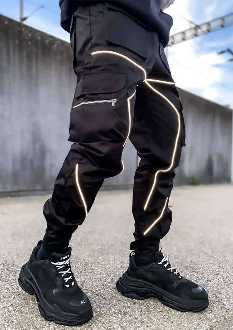 Reflective Techwear Cargo Pants - Bottoms - Shirts & Tops - 16 - 2024