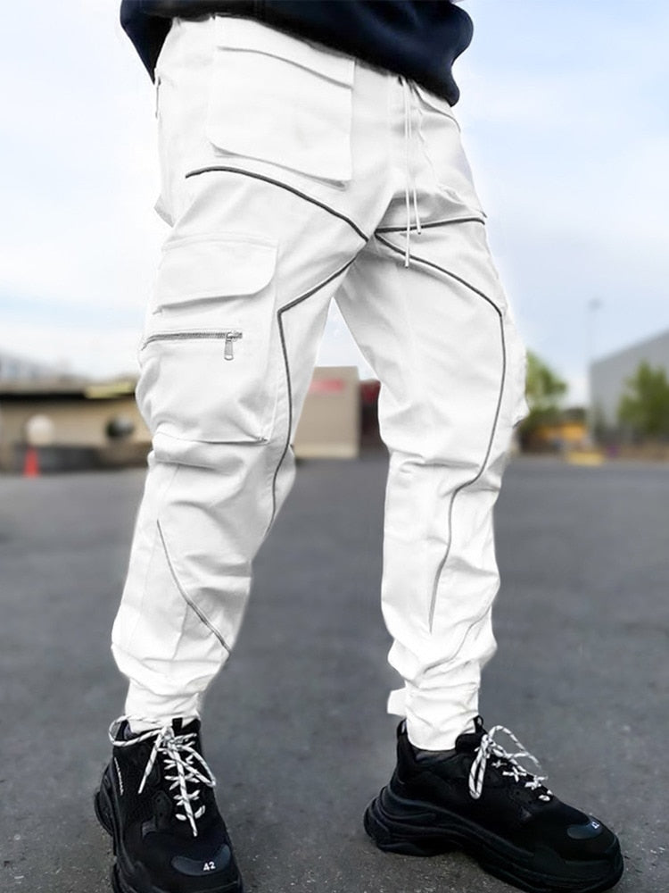 Reflective Techwear Cargo Pants - Bottoms - Shirts & Tops - 5 - 2024