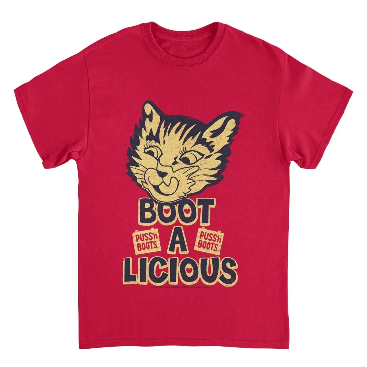 Boot A Licious Retro Cat Graphic T-Shirt - T-Shirts - T-Shirt - 1