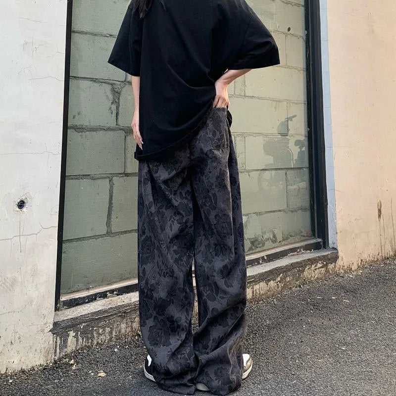 Retro Corduroy Wide Leg Pants - Unisex Harajuku Hip Hop Trousers - Bottoms - Pants - 5 - 2024