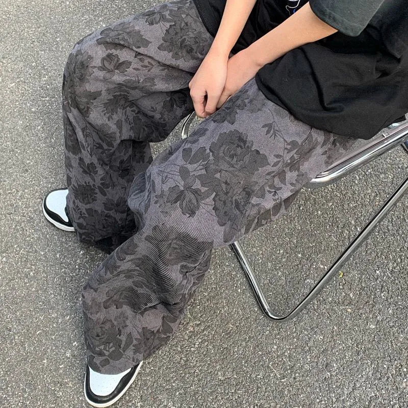 Retro Corduroy Wide Leg Pants - Unisex Harajuku Hip Hop Trousers - Bottoms - Pants - 6 - 2024