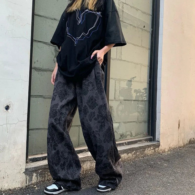 Retro Corduroy Wide Leg Pants - Unisex Harajuku Hip Hop Trousers - Bottoms - Pants - 4 - 2024