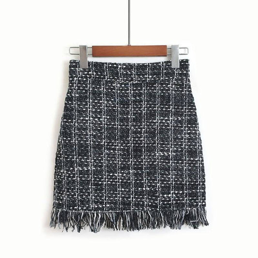 Retro Style Woolen Mini Skirt - Bottoms - Clothing - 2 - 2024