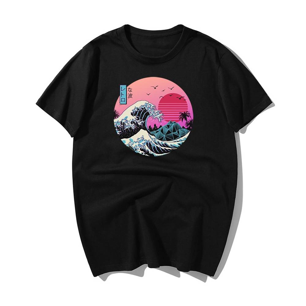 The Great Retro Wave - Black / XXXL - T-Shirts - Shirts & Tops - 21 - 2024