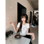 Harajuku Rhinestone Angel T-Shirt - T-Shirts - Crop Tops - 6