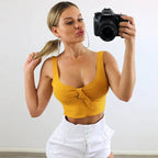 Bow Decorated Crop Top - Women’s Clothing & Accessories - 10