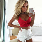 Bow Decorated Crop Top - Women’s Clothing & Accessories - 3