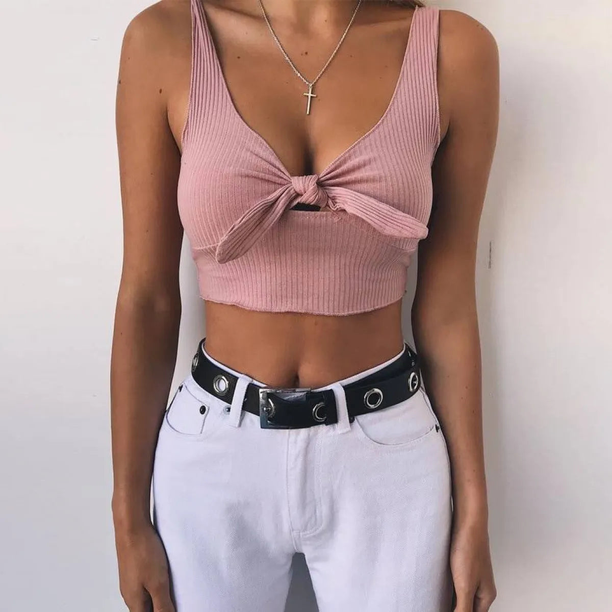 Bow Decorated Crop Top - Women’s Clothing & Accessories - 6