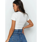 Harajuku Ribbed Knit Crop Top - Women’s Clothing & Accessories - Tops - 4