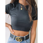 Harajuku Ribbed Knit Crop Top - Women’s Clothing & Accessories - Tops - 6