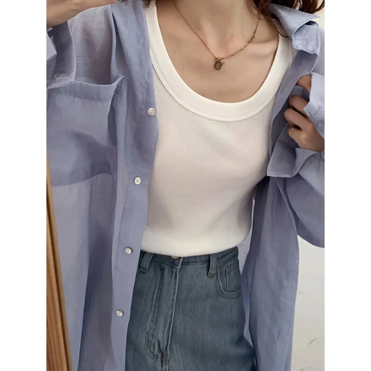 Harajuku Ribbed Knit Tank Top - Tops & Tees - Tops - 4