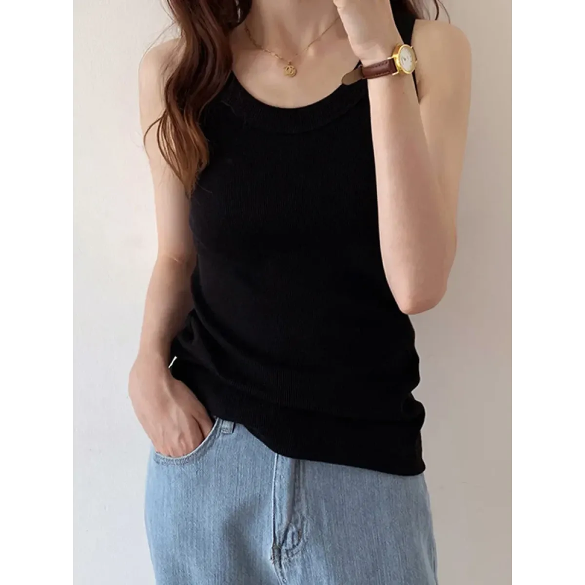 Harajuku Ribbed Knit Tank Top - Best Sellers - Tops - 7