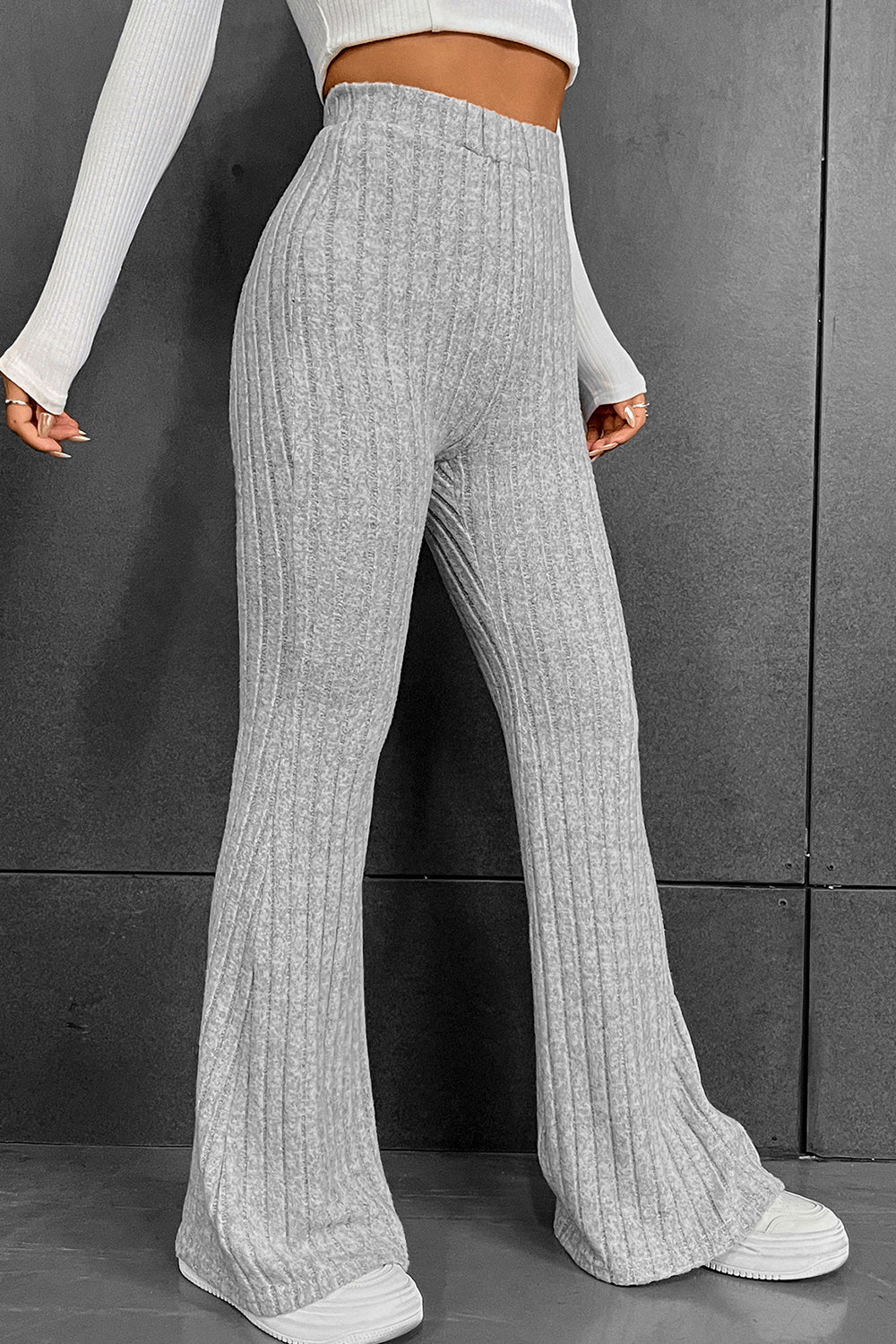 Ribbed Long Pants - Bottoms - Pants - 3 - 2024