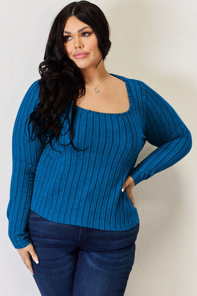 Ribbed Long Sleeve T-Shirt - T-Shirts - Shirts & Tops - 12 - 2024