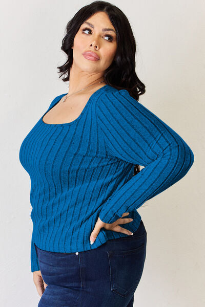 Ribbed Long Sleeve T-Shirt - T-Shirts - Shirts & Tops - 13 - 2024