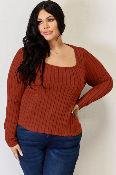 Ribbed Long Sleeve T-Shirt - T-Shirts - Shirts & Tops - 18 - 2024