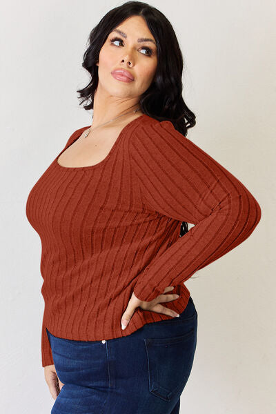 Ribbed Long Sleeve T-Shirt - T-Shirts - Shirts & Tops - 19 - 2024