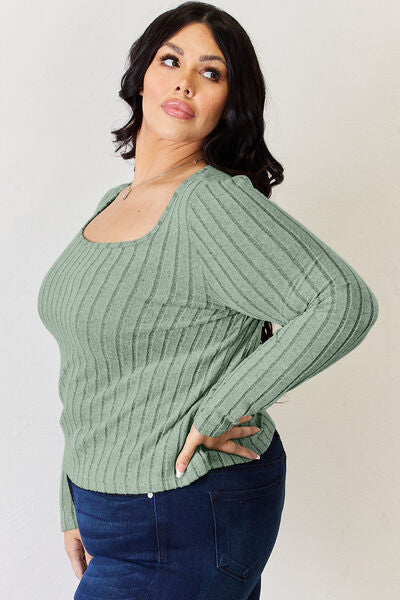 Ribbed Long Sleeve T-Shirt - T-Shirts - Shirts & Tops - 27 - 2024