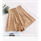 Ribbon Tie High Waist Shorts - Bottoms - 1