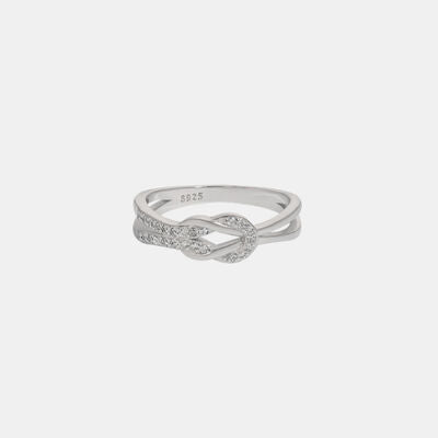 Zircon 925 Sterling Silver Ring - Silver / 5 - Rings - Rings - 2 - 2024