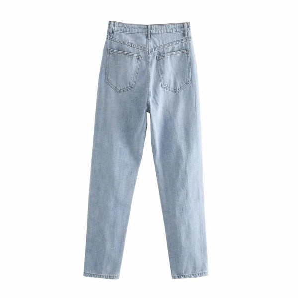 Ripped Style Jeans - Bottoms - 1