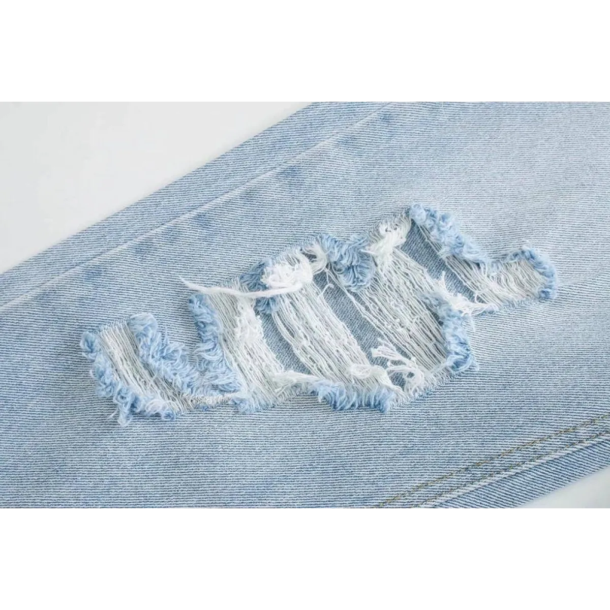 Ripped Style Jeans - Bottoms - 5