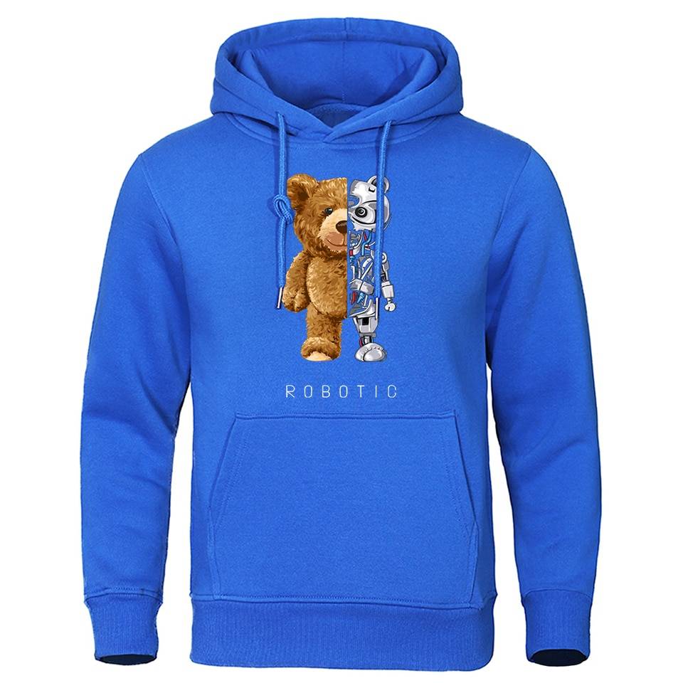 Robotic Bear Hooded Sweatshirt - T-Shirts - Shirts & Tops - 4 - 2024