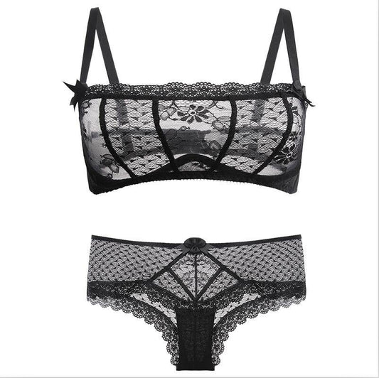 Women’s Romantic Lace Bra and Panties Set - Black / L - Women’s Clothing & Accessories - Bras - 7 - 2024