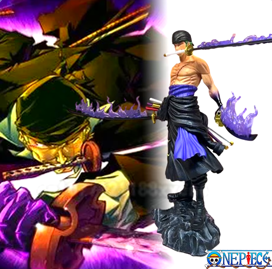 One Piece Roronoa Zoro 28cm Figure - Santoryu Style - Anime - Action Figures - 2024 - 1 - Worldwide Shipping