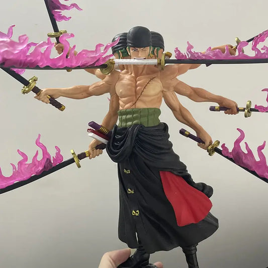 40cm One Piece Roronoa Zoro Asura Kyutoryu Figure - Anime - Action Figures - 2024 - 2 - Worldwide Shipping